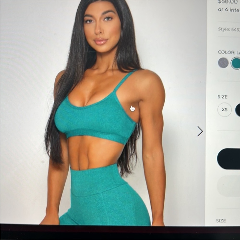 Bombshell Sportswear Teal matching set